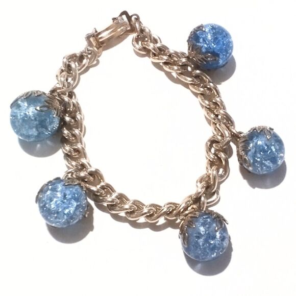 Vintage Mid Century Crackled Marble Bracelet and Necklace Demi - Picture 4 of 6